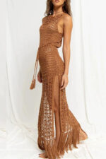 Robe ajourée femme tendance soirée ou plage style bohème chic & sexy-0