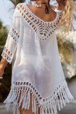 Robe Bohème Chic Ivoire Macramé et Dentelle Fine Élégante-0