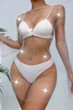 Robe de soirée élégante avec détails ajourés tendance pour femme-00