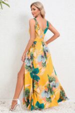 Robe d'été Femme Imprimé Floral Style Tropical Vacances Plage Iles-000