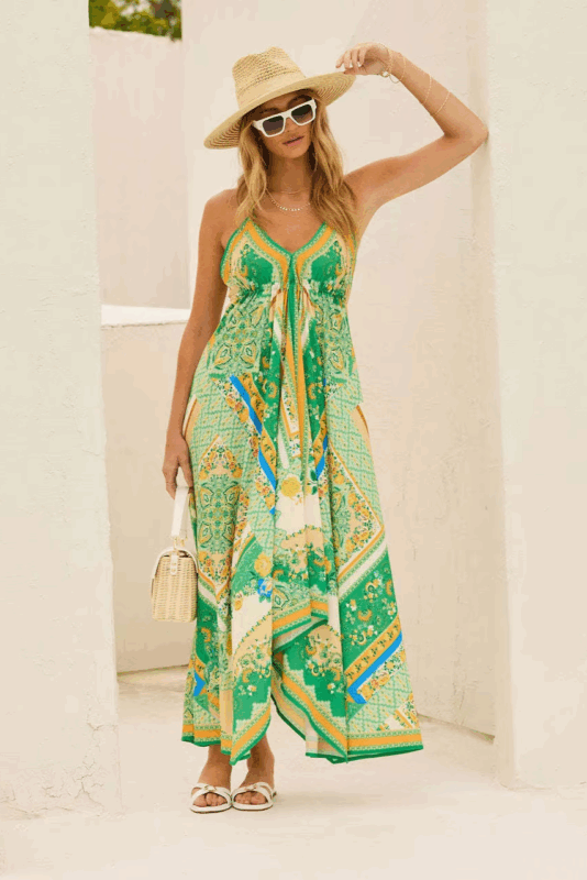 Robe d'été femme style bohème chic et décontracté inspiration Ibiza