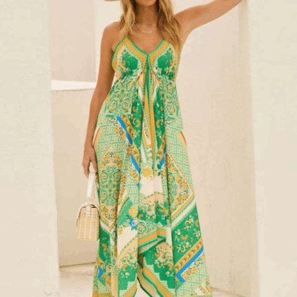 Robe d'été femme style bohème chic et décontracté inspiration Ibiza