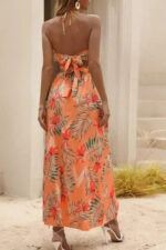 Robe d'été fluide imprimée tropical pour femme élégante et confortable-0000000000