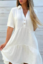 Robe d'été légère en coton pour femme Tenue décontractée et confortable