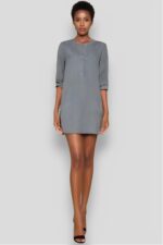 Robe Été Femme Style Tunique Ample et Confortable en Lin Aspect Naturel-0