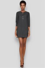 Robe Été Femme Style Tunique Ample et Confortable en Lin Aspect Naturel-00