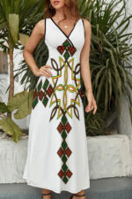 Robe longue femme élégante style ethnique africain pour occasions spéciales