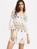 Robe Longue Fluide Imprimée Style Bohème Chic Élégante Tendance
