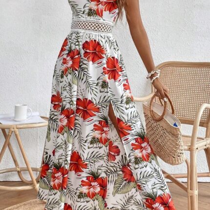 Robe Longue Imprimée Style Bohème Chic Élégante Tendance Été Femme-0