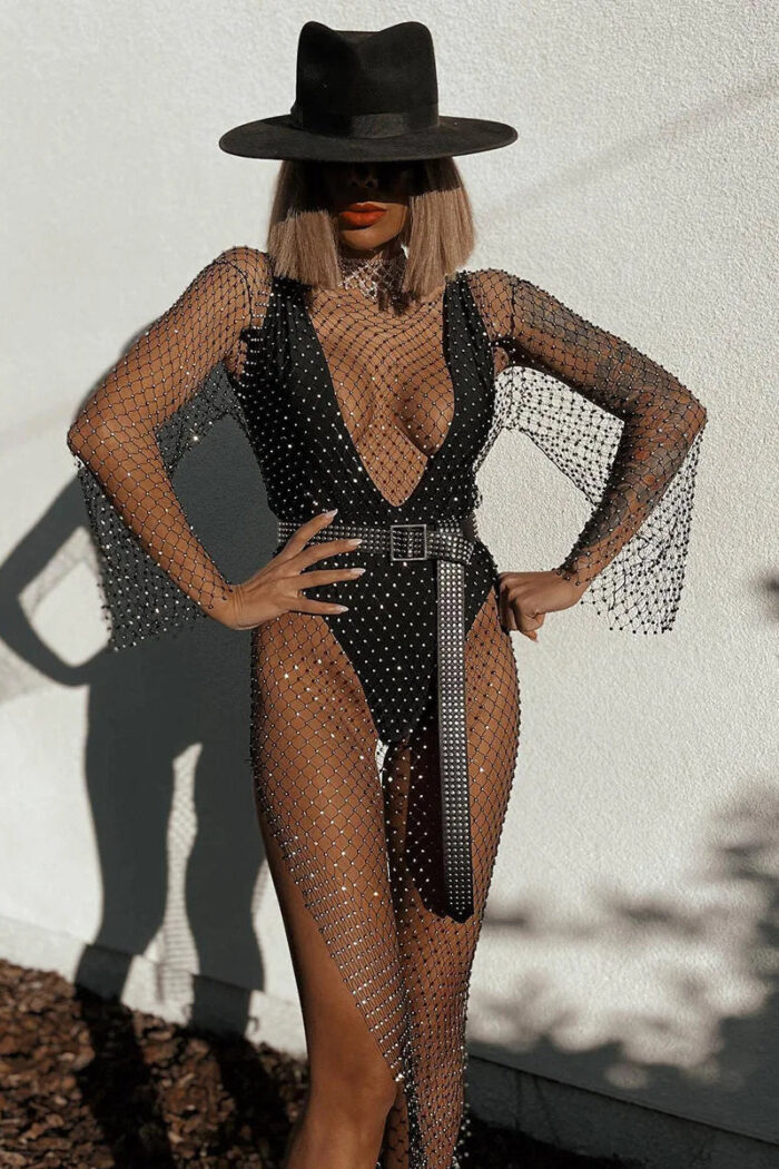 Robe moulante femme élégante idéale soirée cocktail ou look décontracté-00
