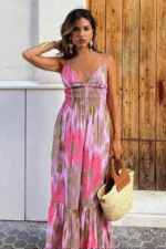 Tunique Été Femme Légère Rose Poudré Vêtement Plage Vacances-0