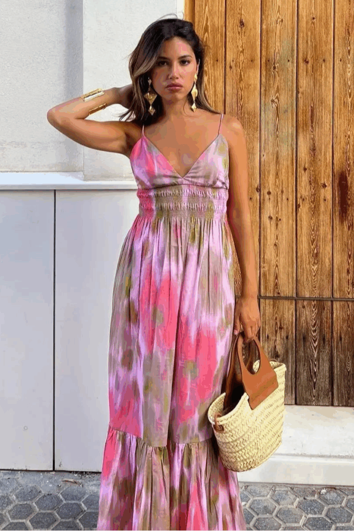 Tunique Été Femme Légère Rose Poudré Vêtement Plage Vacances-0